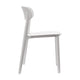 White |#| Commercial All-Weather White Resin Patio Stack Chair with Contoured Backrest