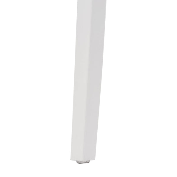 White |#| Commercial All-Weather White Resin Patio Stack Chair with Contoured Backrest