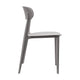 Gray |#| Commercial All-Weather Gray Resin Patio Stack Chair with Contoured Backrest