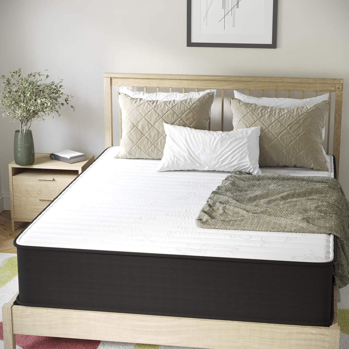 Queen |#| 12" Hybrid Foam and Pocket Spring Mattress, Queen Mattress in a Box