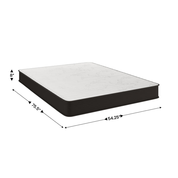 Full |#| 8" Hybrid Innerspring Mattress, Full Mattress in a Box - Premium Mattress