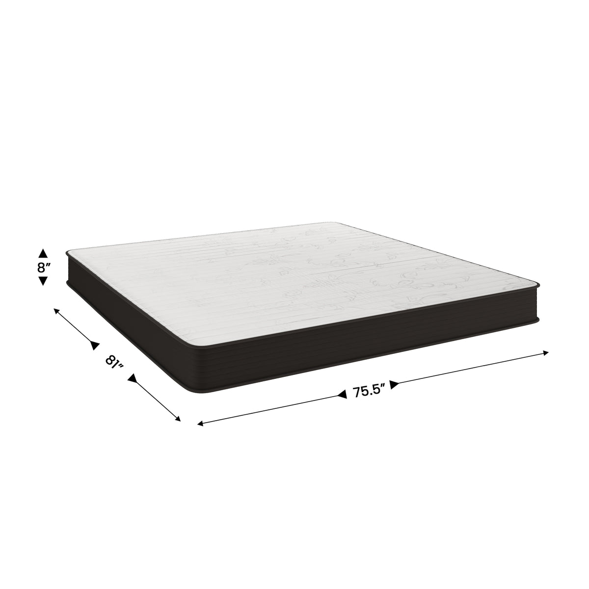 King |#| 8" Hybrid Innerspring Mattress, King Mattress in a Box - Premium Mattress