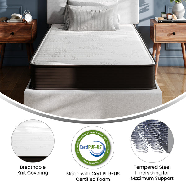 Twin |#| 8" Hybrid Innerspring Mattress, Twin Mattress in a Box - Premium Mattress