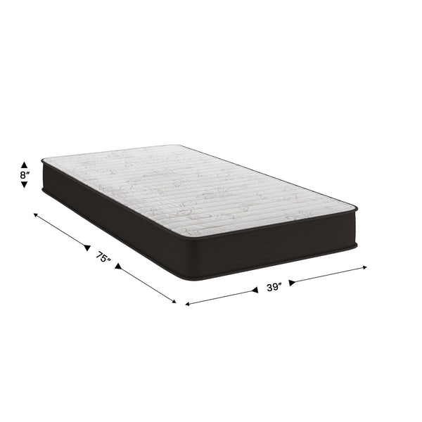 Twin |#| 8" Hybrid Innerspring Mattress, Twin Mattress in a Box - Premium Mattress