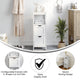 White |#| Farmhouse Bathroom Storage Organizer with 2 Drawers and Open Shelf in White