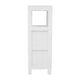 White |#| Farmhouse Bathroom Storage Organizer with 2 Drawers and Open Shelf in White