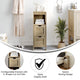 Brown |#| Farmhouse Bathroom Storage Organizer with 2 Drawers and Open Shelf in Brown
