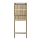Brown |#| Farmhouse Over the Toilet Cabinet with Shelves and Magnetic Closure Doors-Brown