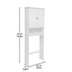 White |#| Farmhouse Over the Toilet Cabinet with Shelves and Magnetic Closure Doors-White