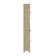 Brown |#| Farmhouse Freestanding Linen Tower with Shelves, Drawer, and Doors - Brown