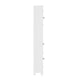 White |#| Farmhouse Freestanding Linen Tower with Shelves, Drawer, and Doors - White