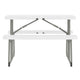 White |#| Indoor/Outdoor Commercial Grade Kids White Folding Picnic Table with Benches