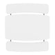 White |#| Indoor/Outdoor Commercial Grade Kids White Folding Picnic Table with Benches