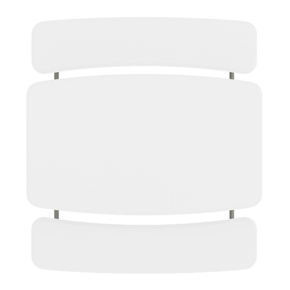 White |#| Indoor/Outdoor Commercial Grade Kids White Folding Picnic Table with Benches