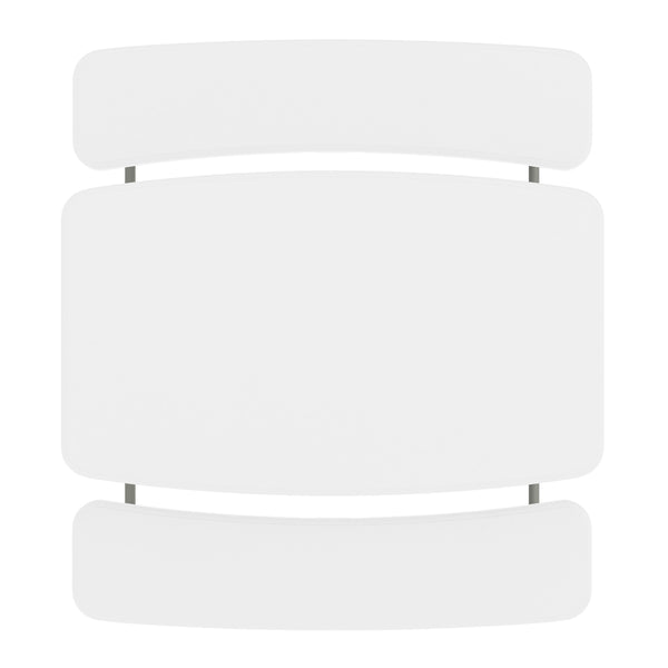 White |#| Indoor/Outdoor Commercial Grade Kids White Folding Picnic Table with Benches