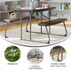 Brown |#| Indoor/Outdoor Commercial Grade Kids Brown Folding Picnic Table with Benches
