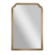 Weathered |#| Large Accent Wall Mirror with Solid Rubberwood Frame in Weathered - 36" x 24"