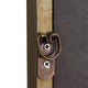 Weathered |#| Large Accent Wall Mirror with Solid Rubberwood Frame in Weathered - 36" x 24"