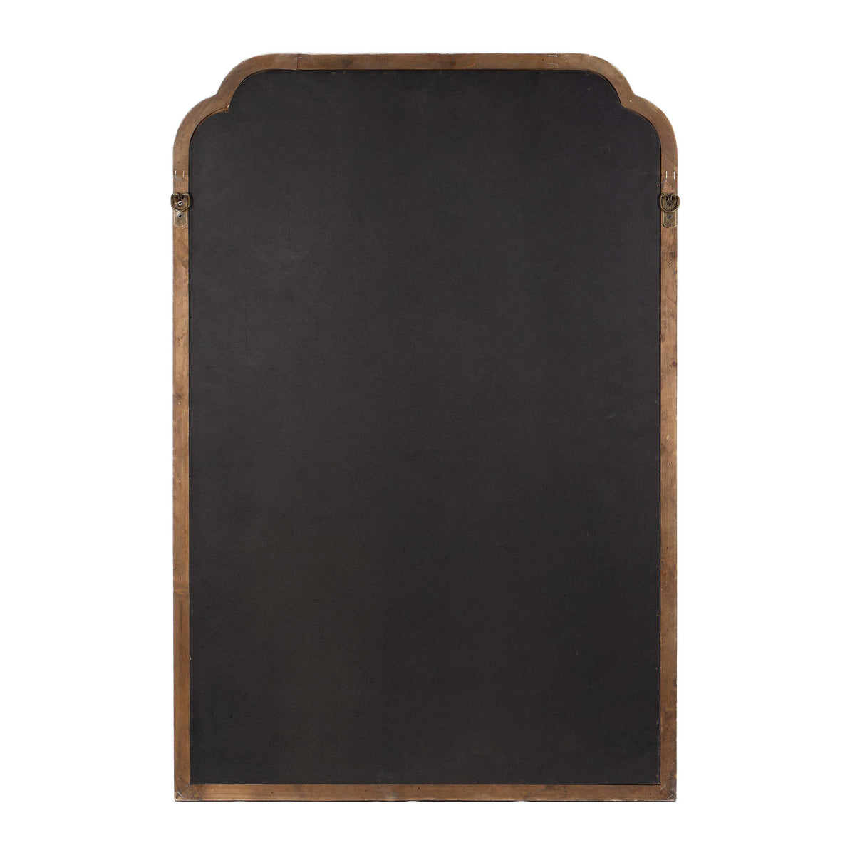 Rustic Brown |#| Large Accent Wall Mirror with Solid Rubberwood Frame in Rustic Brown - 36" x 24"