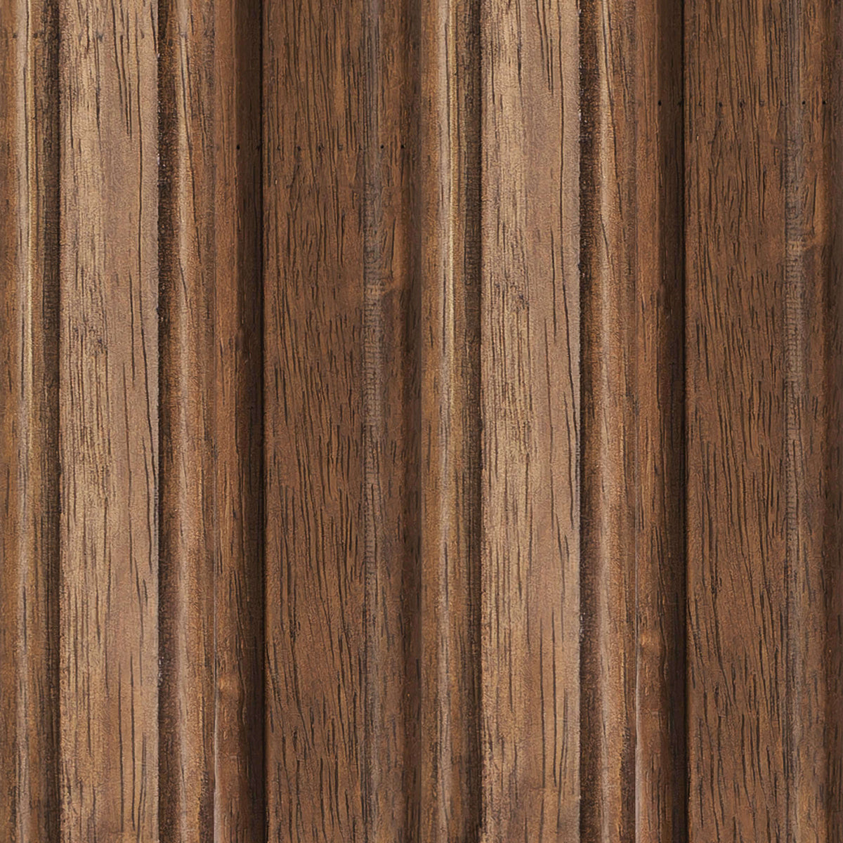Rustic Brown |#| Large Accent Wall Mirror with Solid Rubberwood Frame in Rustic Brown - 36" x 24"