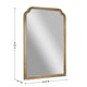 Weathered |#| Large Accent Wall Mirror with Solid Rubberwood Frame in Weathered - 36" x 24"