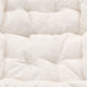 Ivory Faux Shearling Fabric/Soft Gold Frame |#| Double Folding Faux Shearling Saucer Chair with 2 Ottomans - Ivory/Soft Gold