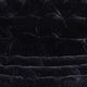 Black Fabric/Black Frame |#| Folding Faux Fur Double Saucer Chair with Steel Frame - Black/Black