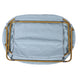 Aqua Fabric/Soft Gold Frame |#| Folding Faux Fur Double Saucer Chair with Steel Frame - Dusty Aqua/Soft Gold