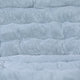 Aqua Fabric/Soft Gold Frame |#| Folding Faux Fur Double Saucer Chair with Steel Frame - Dusty Aqua/Soft Gold