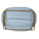 Aqua Fabric/Soft Gold Frame |#| Folding Faux Fur Double Saucer Chair with Steel Frame - Dusty Aqua/Soft Gold