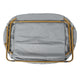 Gray Fabric/Soft Gold Frame |#| Folding Faux Fur Double Saucer Chair with Steel Frame - Gray/Soft Gold