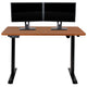 Mahogany |#| Electric Height Adjustable Standing Desk - 48inch Wide x 24inch Deep (Mahogany)