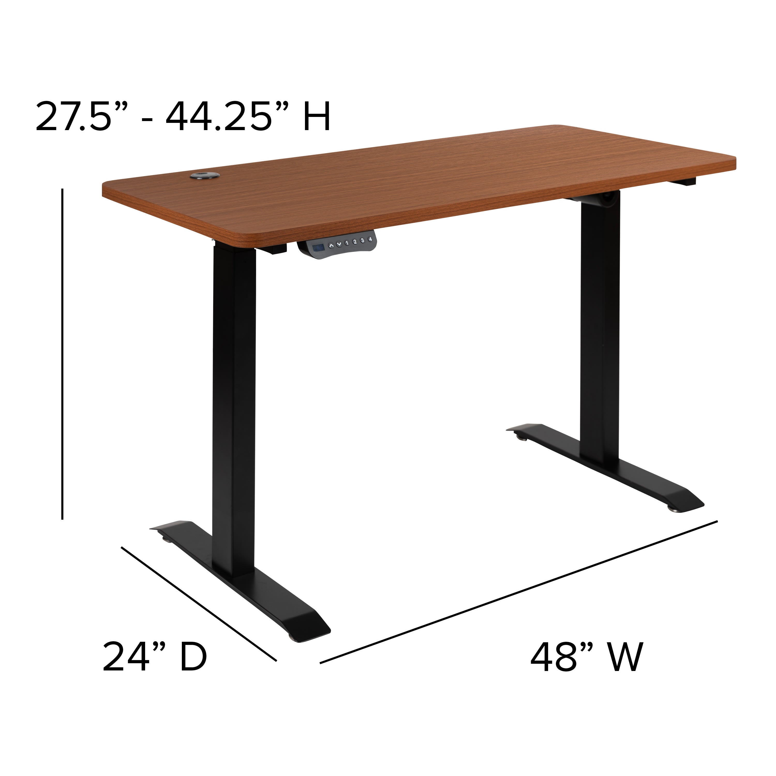 Mahogany standing sales desk