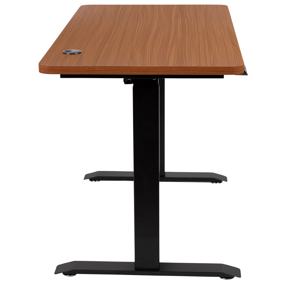 Mahogany |#| Electric Height Adjustable Standing Desk - 48inch Wide x 24inch Deep (Mahogany)