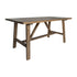 Eli Solid Wood Farmhouse Coffee Table, Trestle Style Accent Table