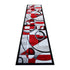 Elias Collection Geometric Abstract Area Rug - Olefin Rug with Jute Backing - Hallway, Entryway, or Bedroom
