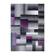 Purple,6' x 9' |#| Modern Geometric Style Color Blocked Indoor Area Rug - Purple - 6' x 9'