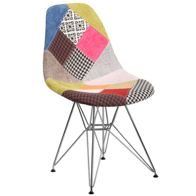 Elon Series Fabric Chair with Chrome Base