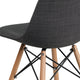 Siena Gray |#| Siena Gray Fabric Chair with Wooden Legs - Hospitality Seating - Side Chair