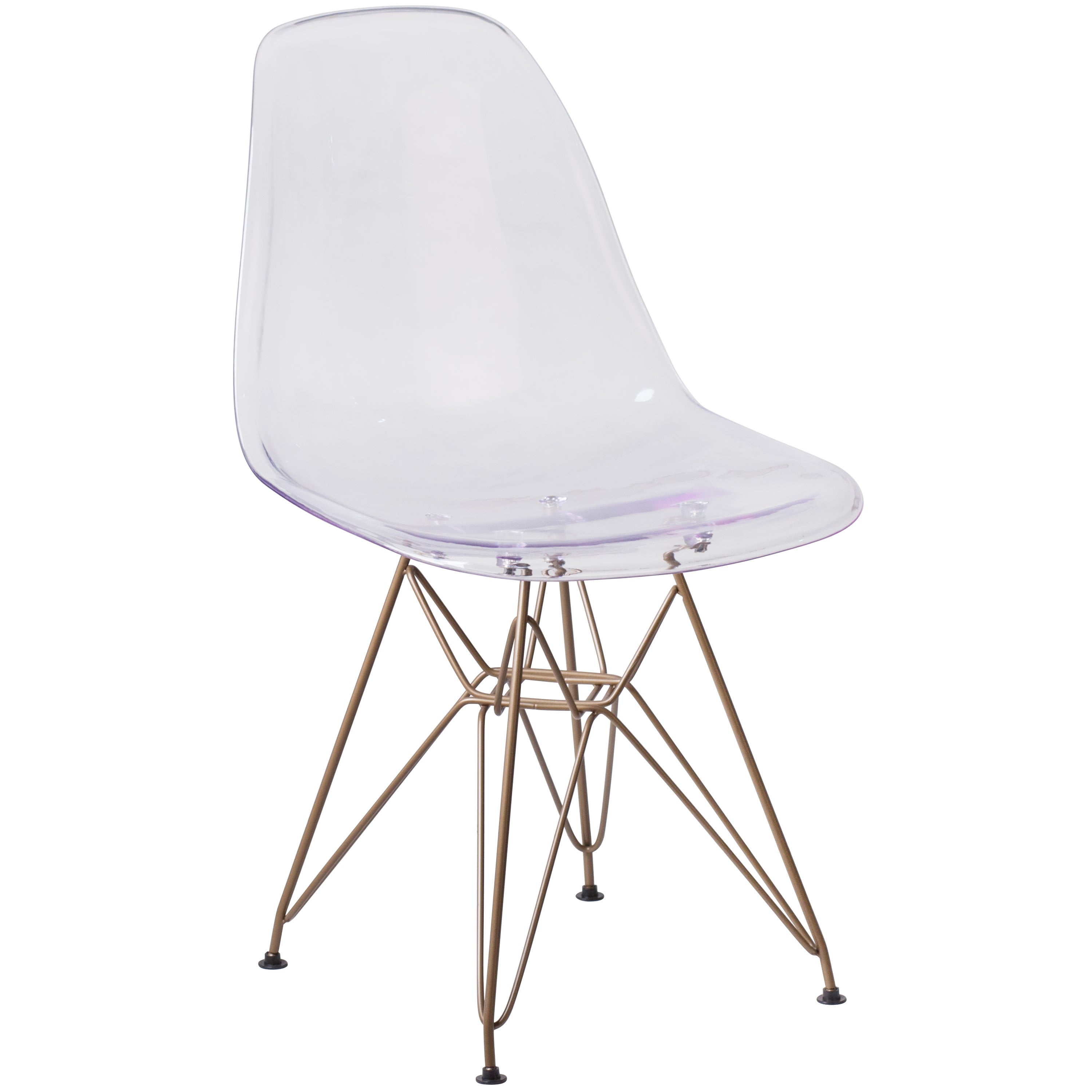 Ghost Chair with Metal Base FH-130-CPC1- – BizChair