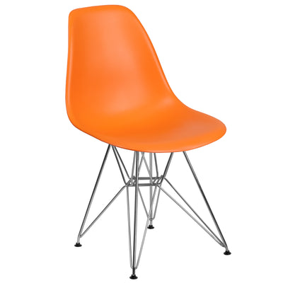 Elon Series Plastic Chair with Chrome Base