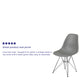 Moss Gray |#| Moss Gray Plastic Chair-Chrome Base - Hospitality Seating - Accent & Side Chair