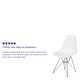 White |#| White Plastic Chair w/ Chrome Base - Hospitality Seating - Accent and Side Chair