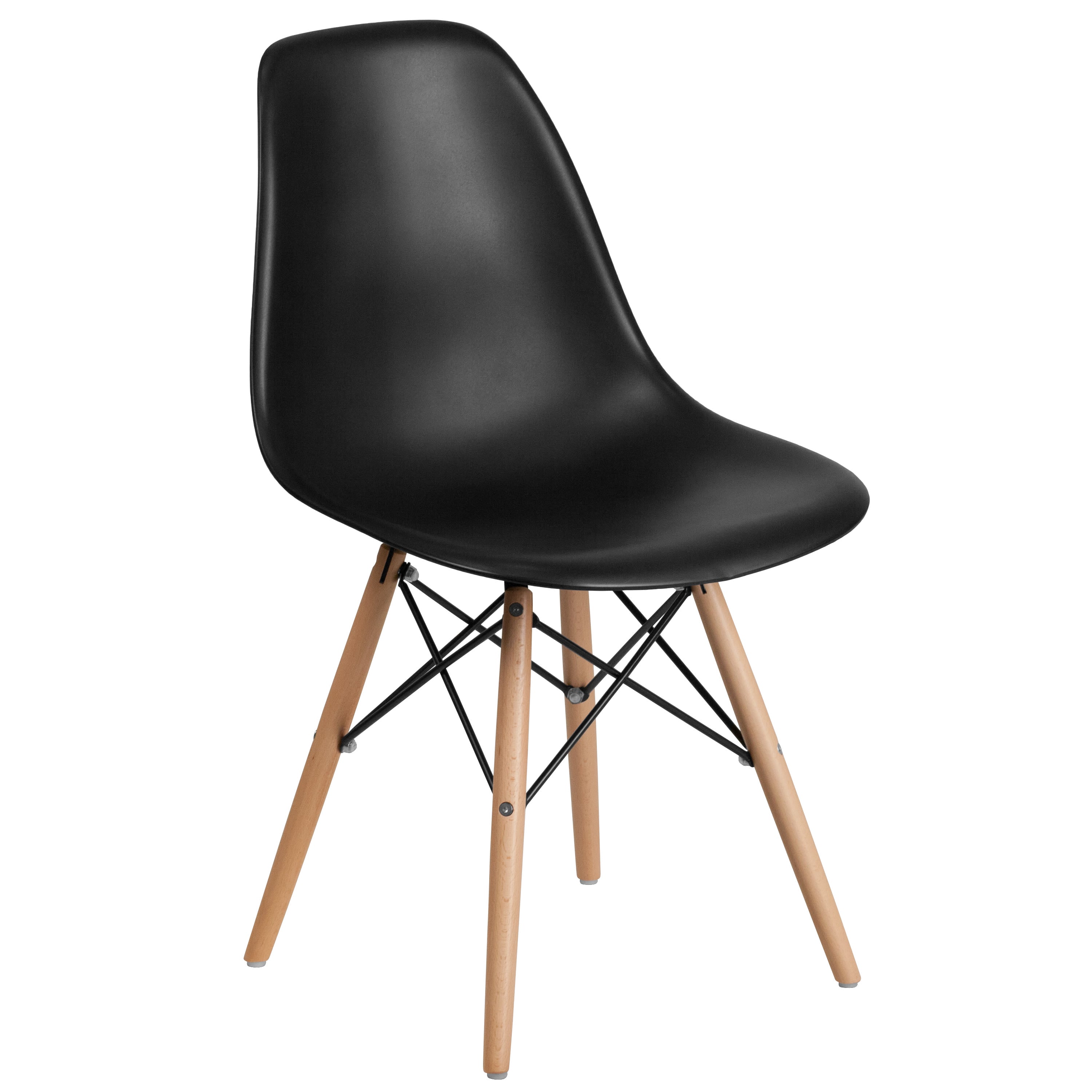 Plastic Side Chair/Wood Legs FH-130-DPP- – BizChair