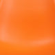 Orange |#| Orange Plastic Chair with Wooden Legs - Hospitality Seating - Side Chair