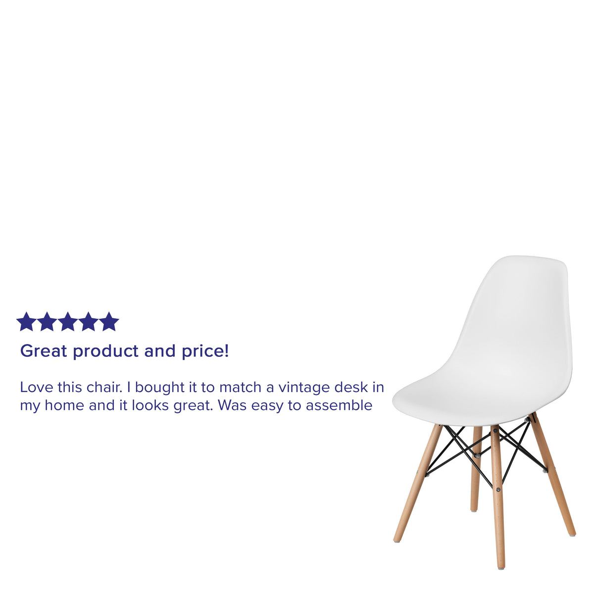 White |#| White Plastic Chair with Wooden Legs - Hospitality Seating - Side Chair