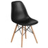 Elon Series Plastic Chair with Wooden Legs