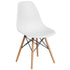 Elon Series Plastic Chair with Wooden Legs