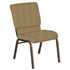 Embroidered 18.5''W Church Chair in Georgetown Fabric - Gold Vein Frame