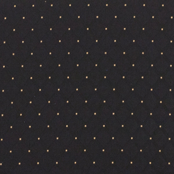 Navy Blue Dot Patterned Fabric/Gold Vein Frame |#| EMB 21inchW Church Chair in Navy Blue Dot Patterned Fabric w/ Book Rack-Gold Frame
